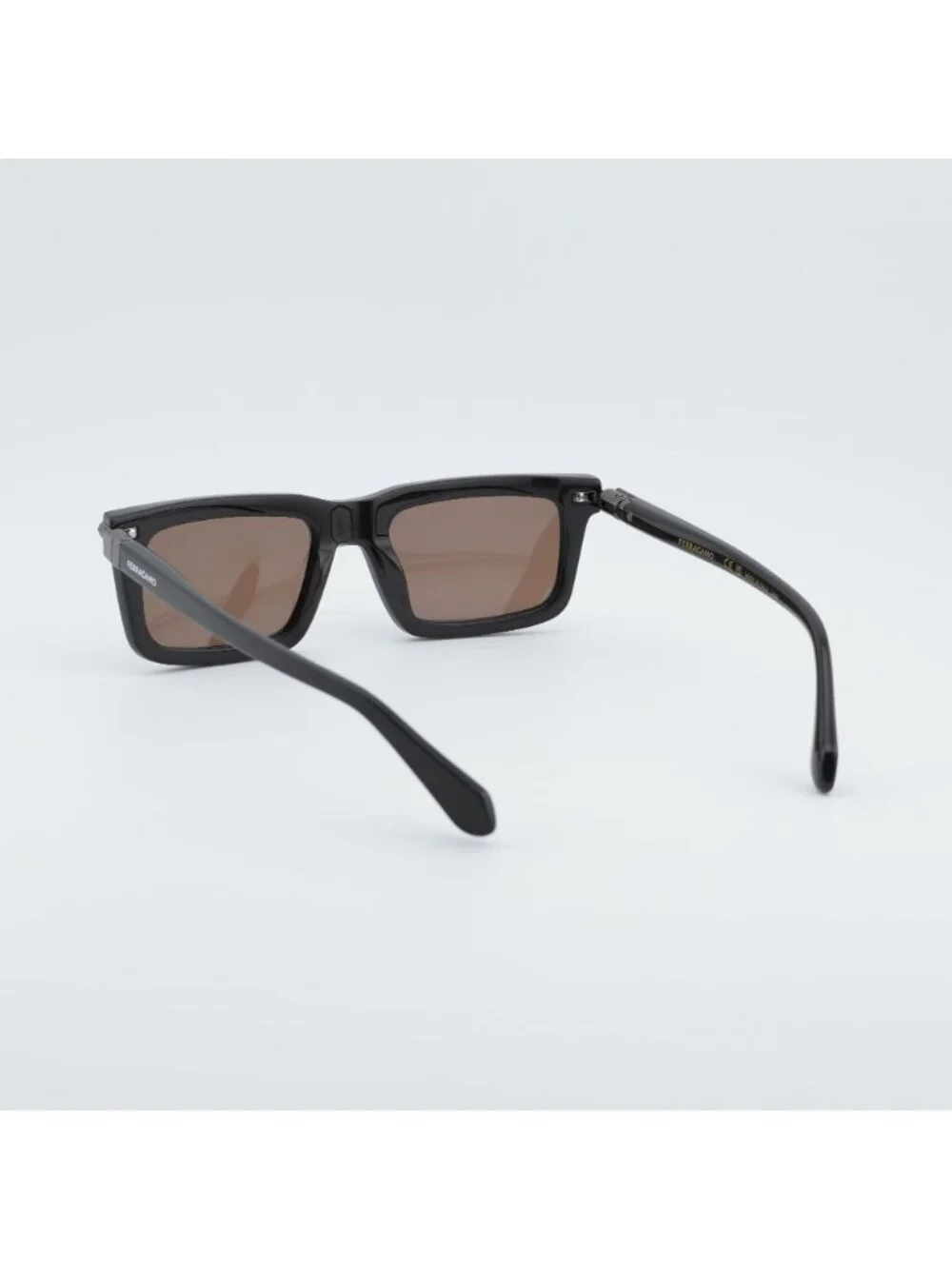 Salvatore Ferragamo SF2015S 210 Sunglasses Brown Rectangle Frame, Brown Lenses